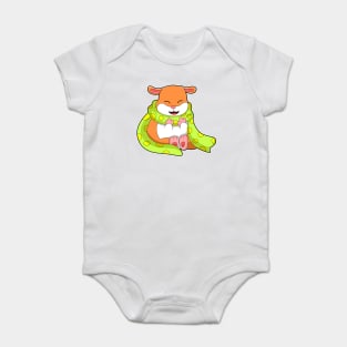 Hamster with Scarf Baby Bodysuit